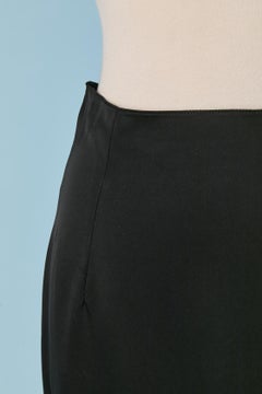 Black satin pencil skirt ALEXANDRE VAUTHIER