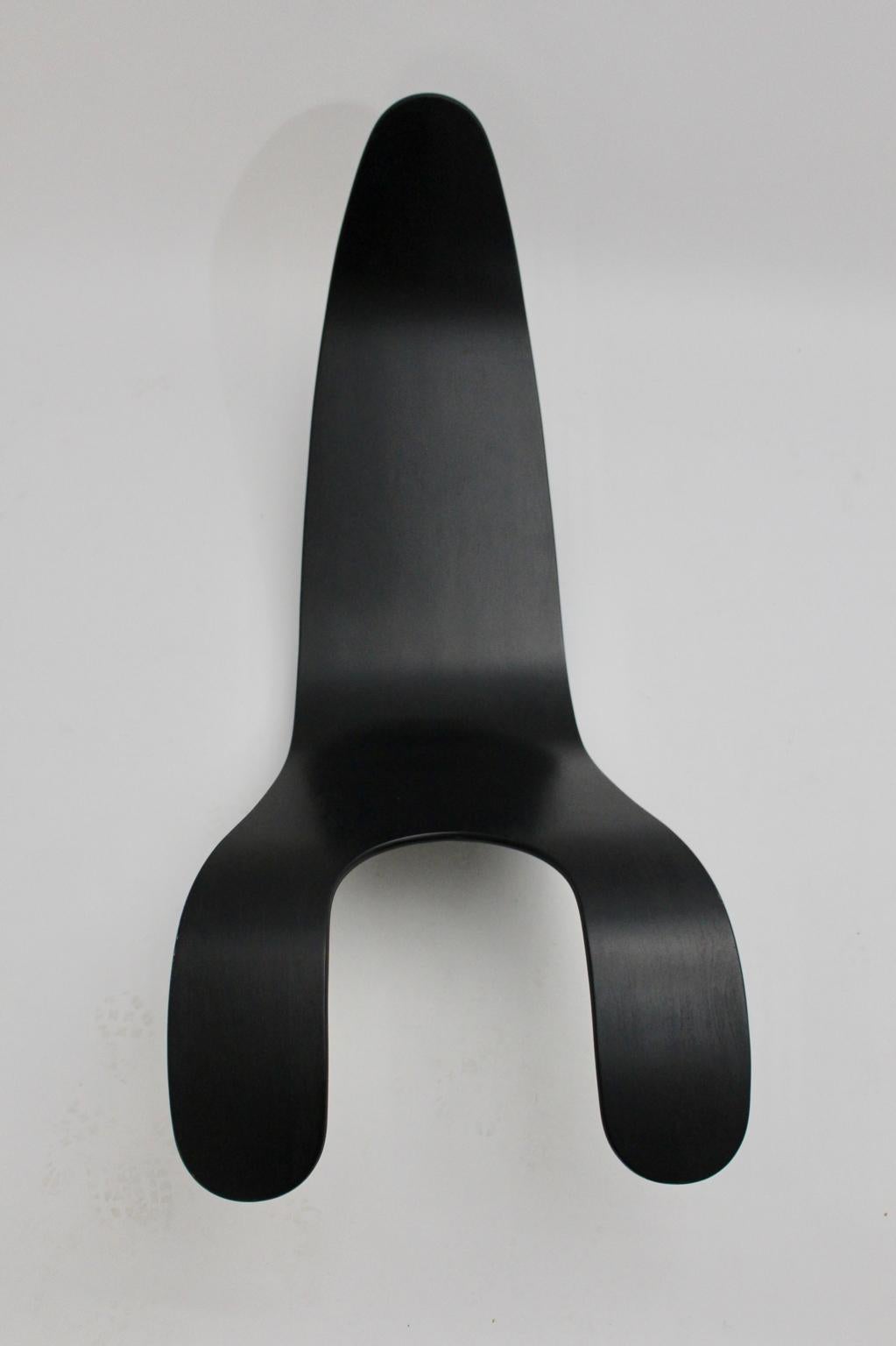Black Scandinavian Modern Rocking Chair Chip by Teppo Asikainen Ikka Terho, 1995 For Sale 6