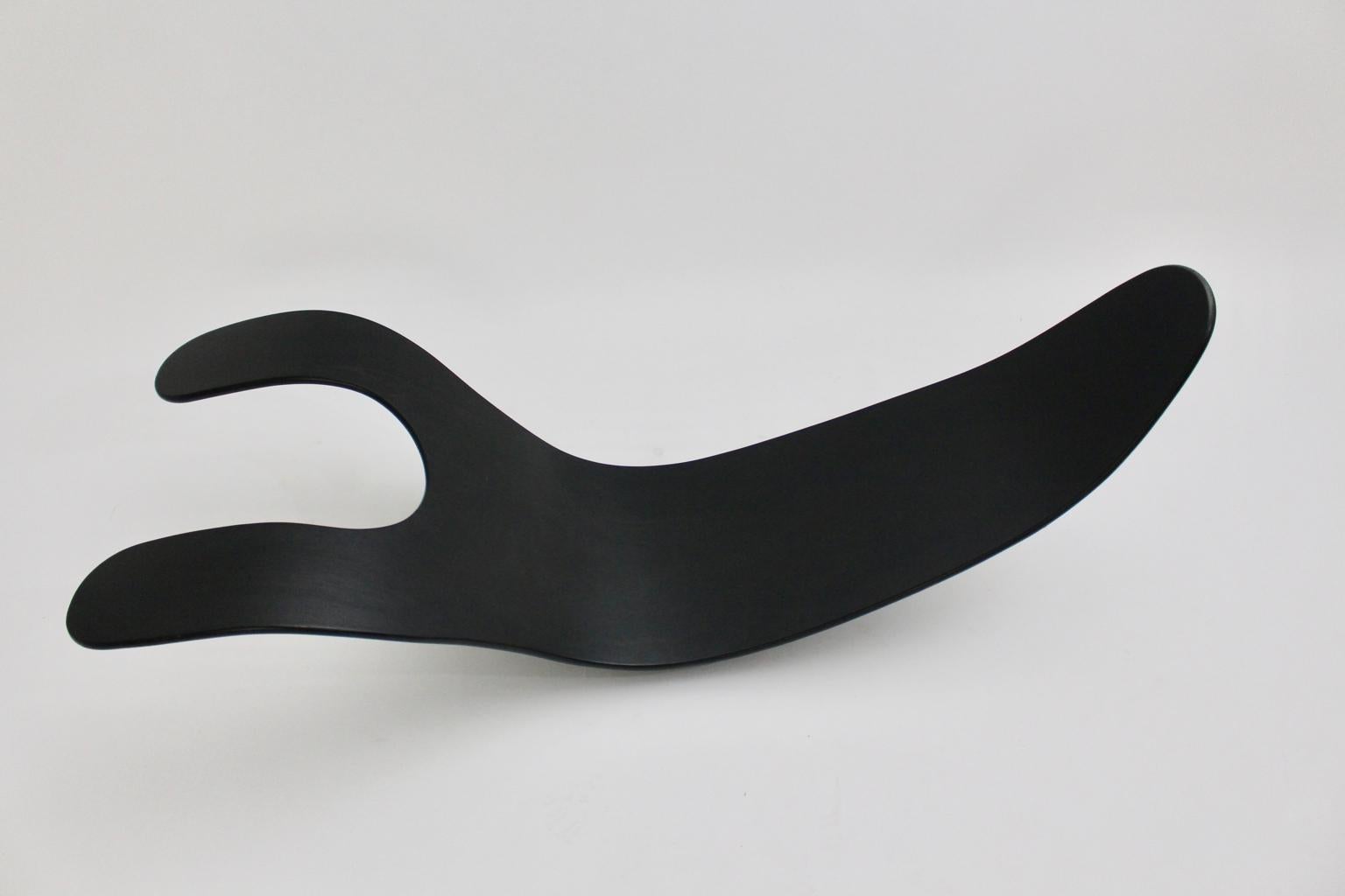 Black Scandinavian Modern Rocking Chair Chip by Teppo Asikainen Ikka Terho, 1995 In Good Condition For Sale In Vienna, AT