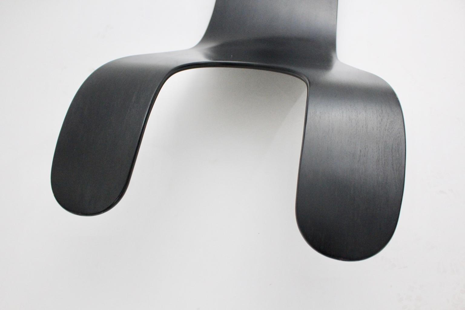 Black Scandinavian Modern Rocking Chair Chip by Teppo Asikainen Ikka Terho, 1995 For Sale 2