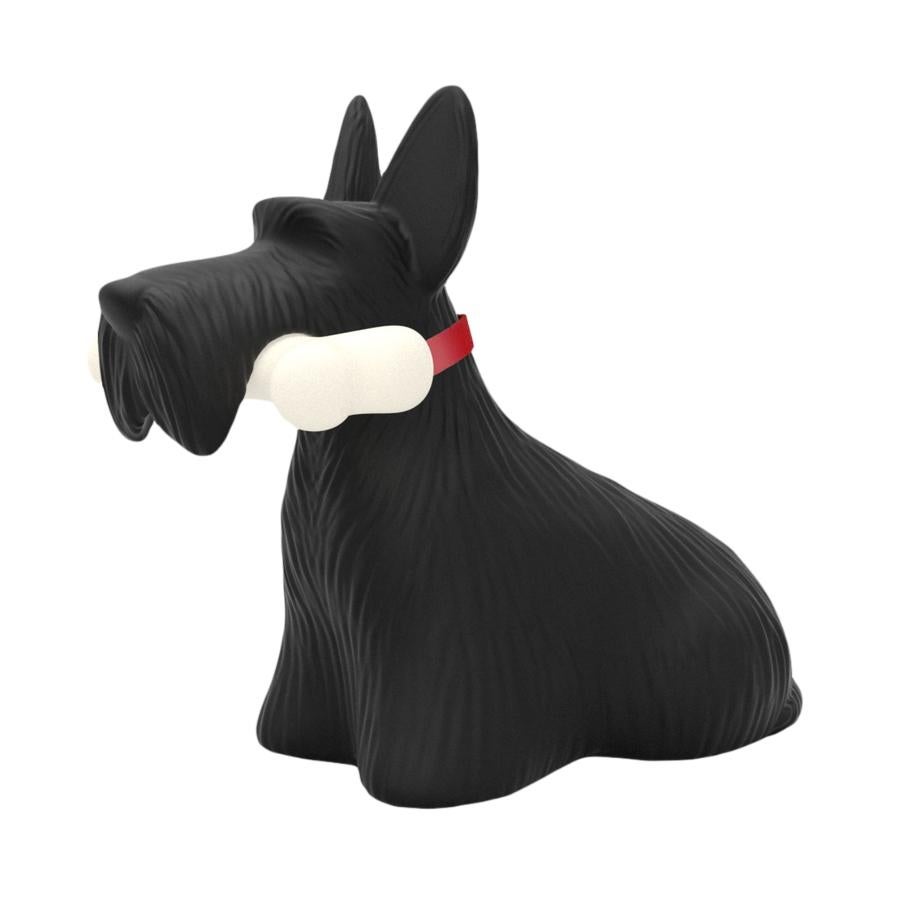 Modern In Stock in Los Angeles, Black Scottie Dog LED Lamp, by Stefano Giovannoni