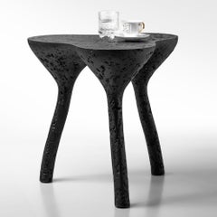 Handmade Live Edge Black Coffee Table - Rustic Modern Home Decor