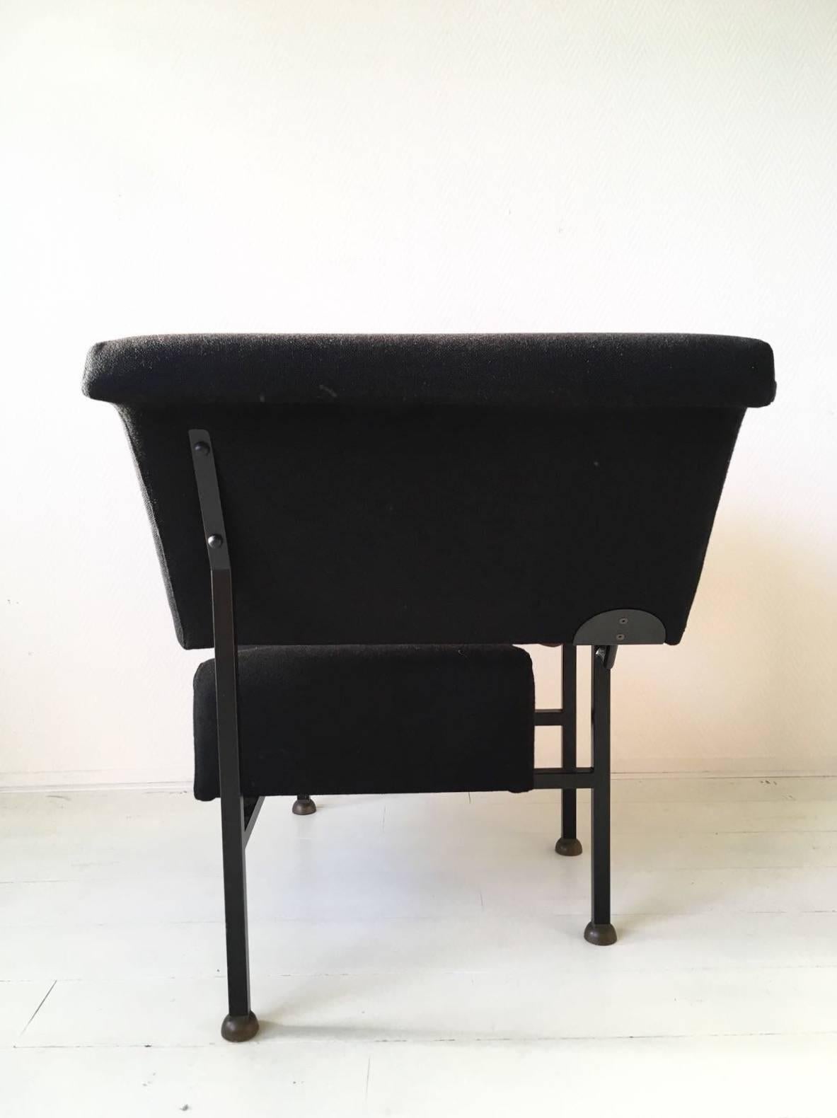 Dutch Black Sculptural Easy Chair, 'Greetings from Holland', by Rob Eckhardt, 1980s