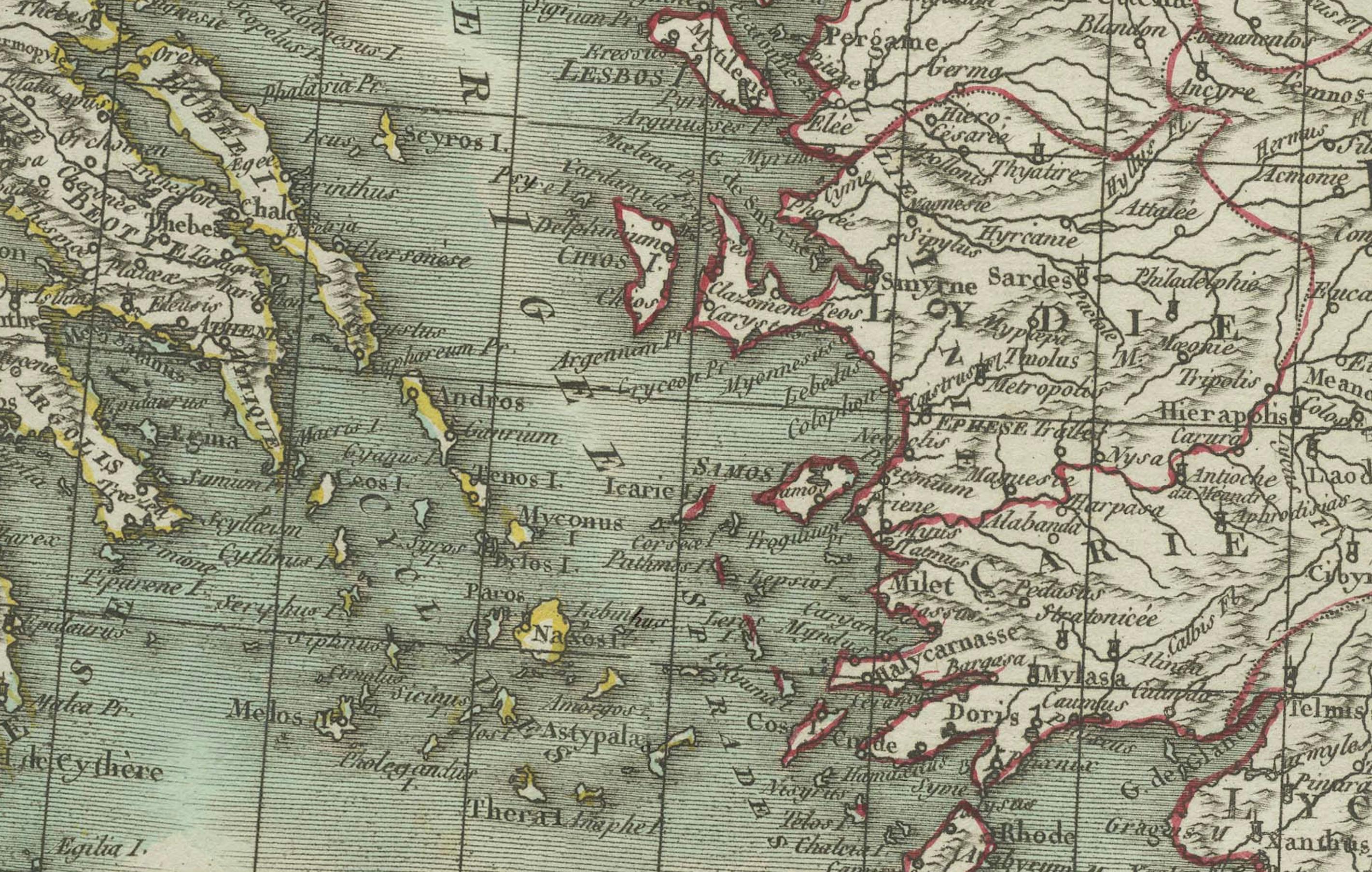 Antique Map with Title:  