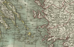 Black Sea & Eastern Mediterranean Map: Eastern Roman Empire, Tardieu Atlas, 1802