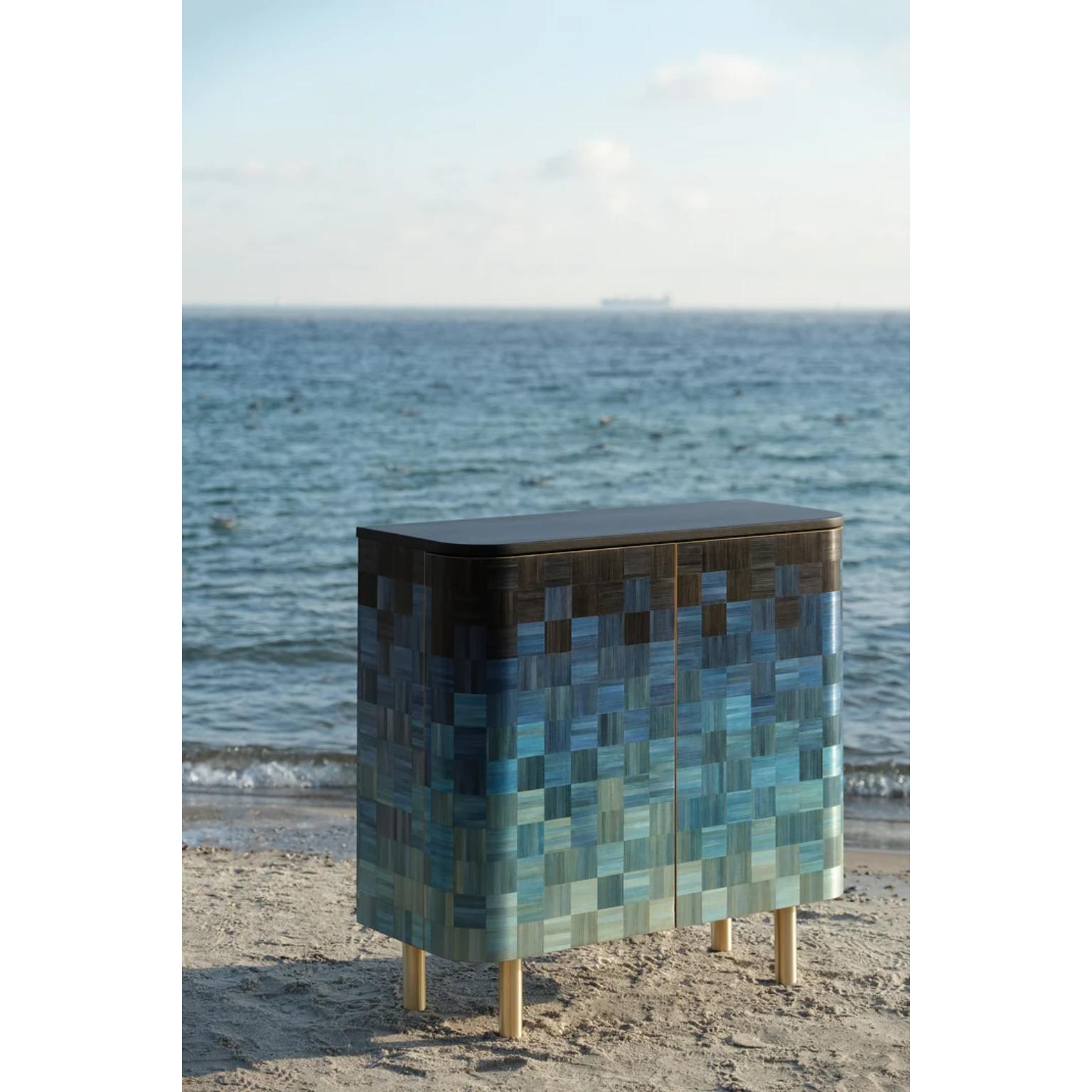 Black Sea Natūra Cabinet by Ruda Studio
Dimensions: D 45 x W 100 x H 100 cm.
Materials: Solid wood (ash), rye straw inlay, plywood and brass.
Weight: 70 kg.

Dimensions are customizable. Please contact us. 

Experience elegance with the newest