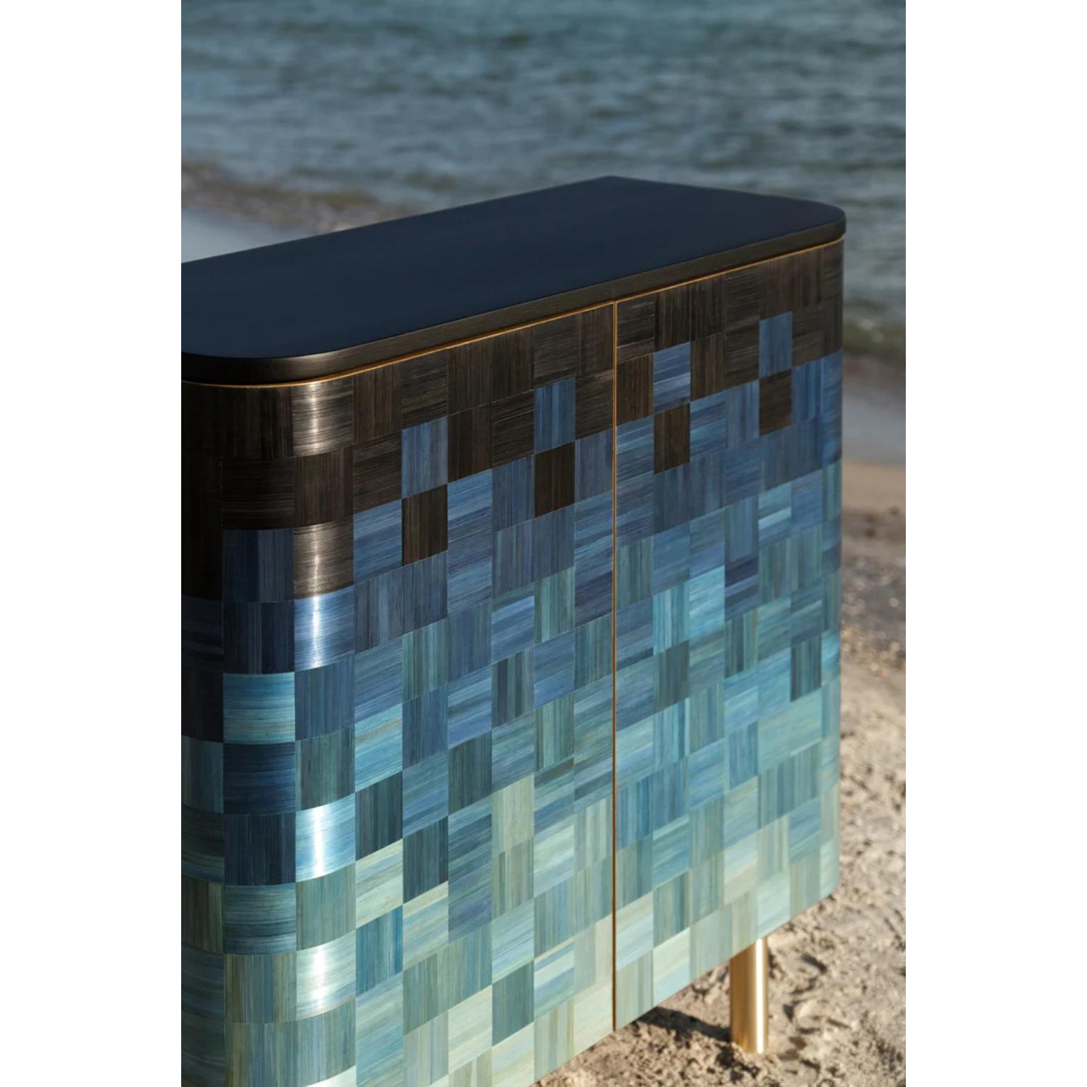 Contemporary Black Sea Natūra Cabinet by Ruda Studio For Sale