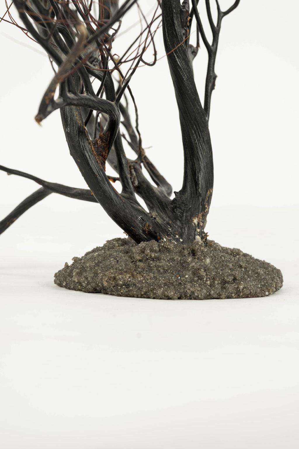 American Black Sea Whip Coral Sculpture