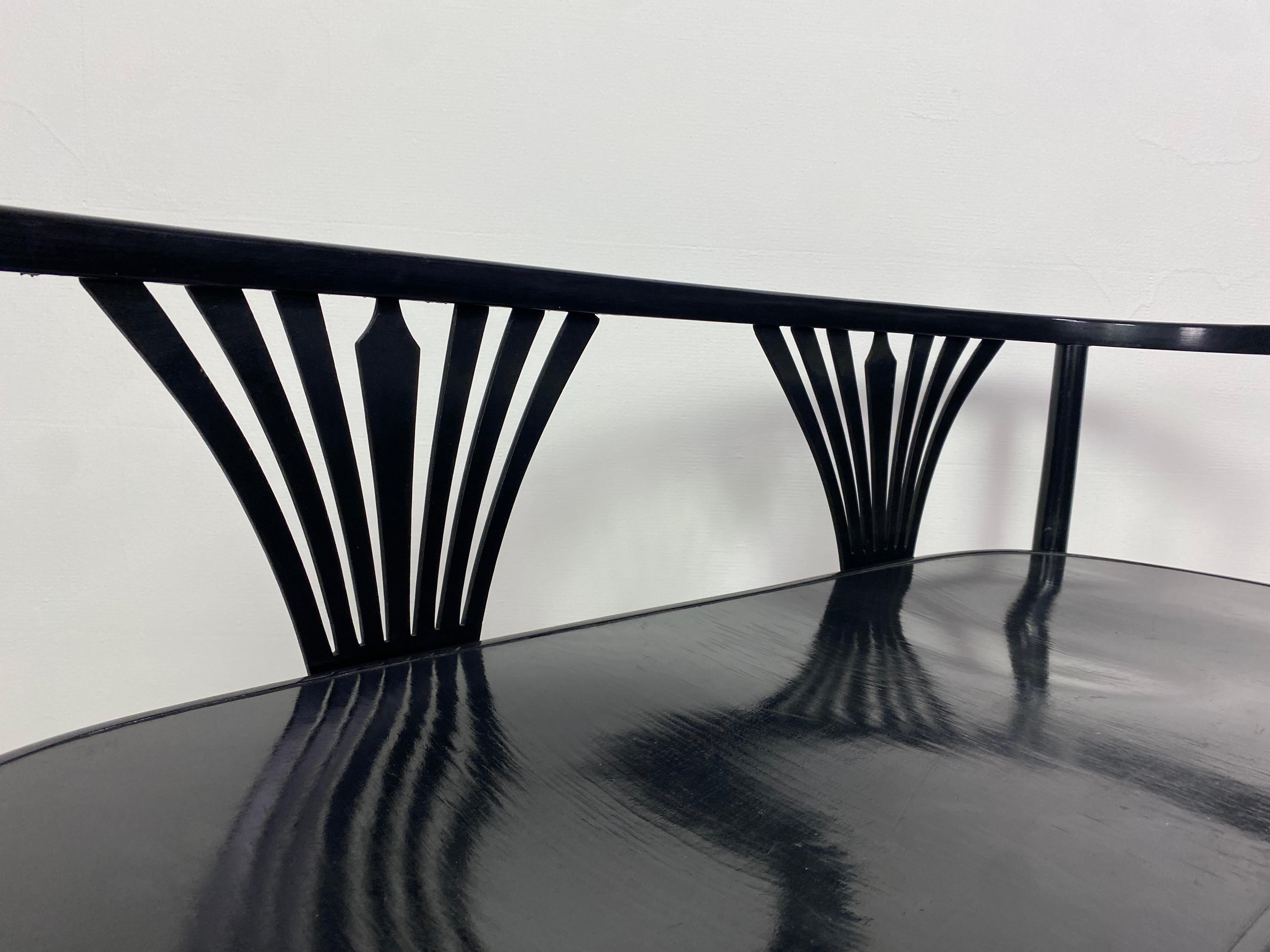 Black secession seating group by Fischel In Good Condition For Sale In Banská Štiavnica, SK