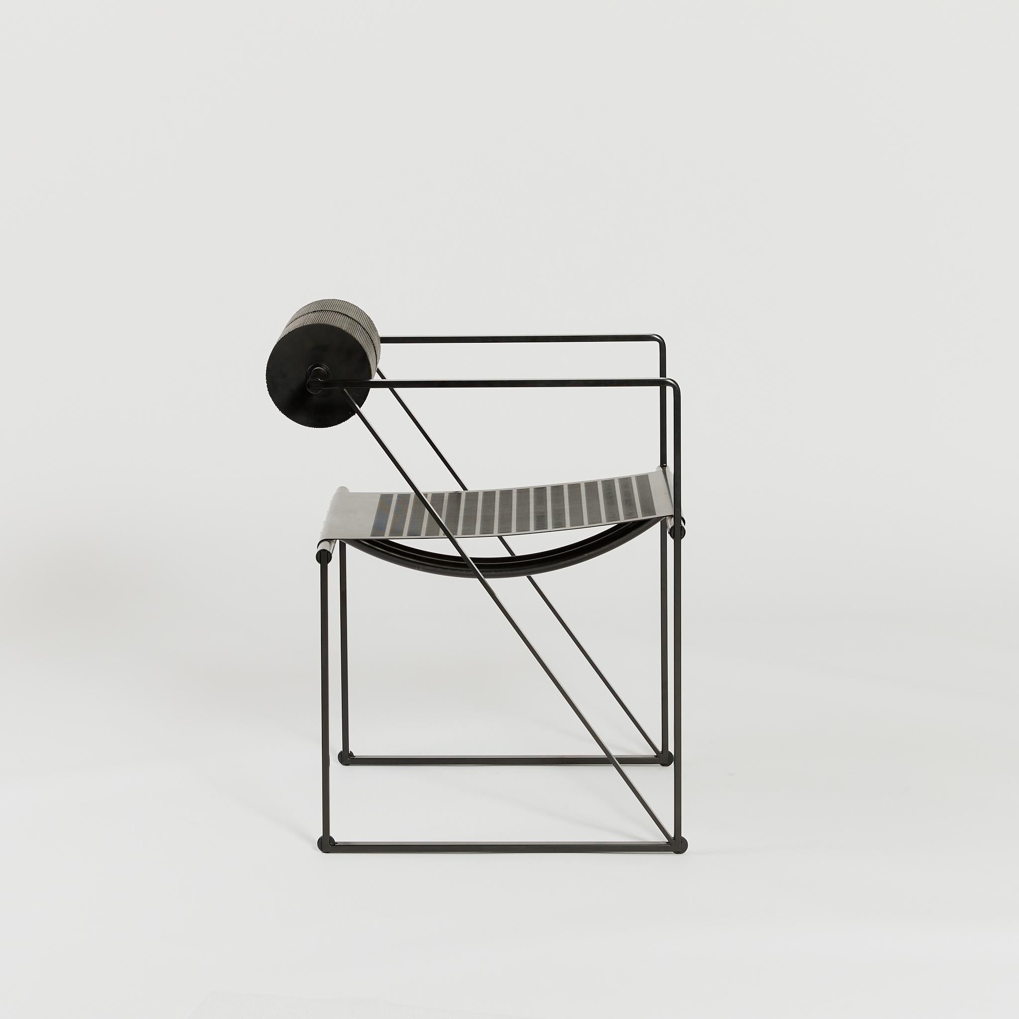 Italian Black Seconda Chair by Mario Botta for Alias