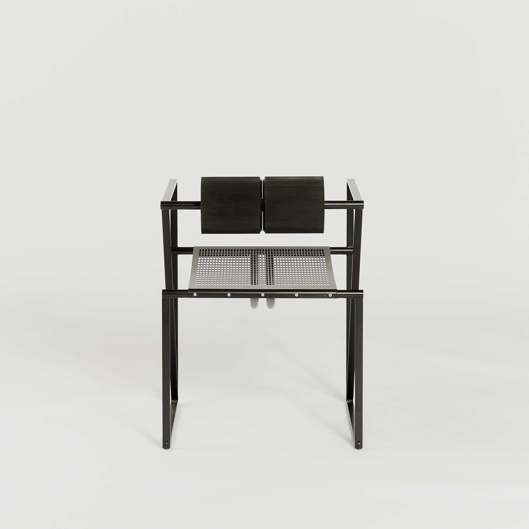 Late 20th Century Black Seconda Chair by Mario Botta for Alias