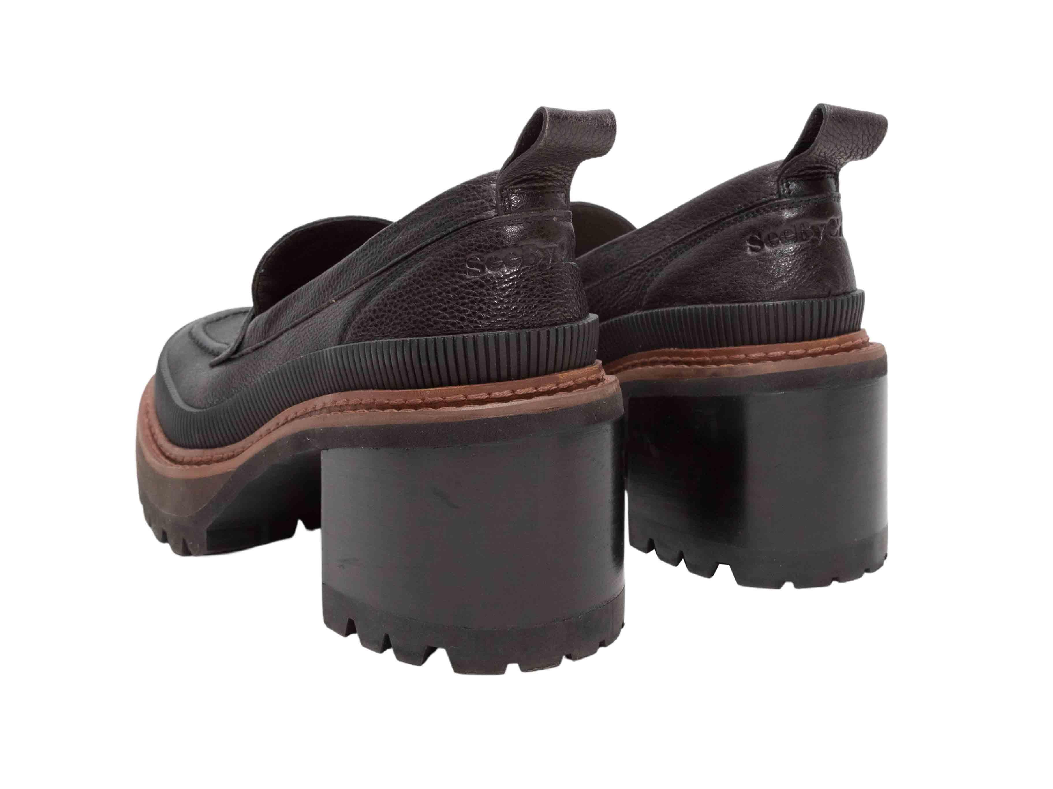 Donna Mocassini con tacco See By Chloe neri taglia 39,5 in vendita