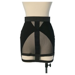 Black see-through girdle-skirt ALEXANDRE VAUTHIER