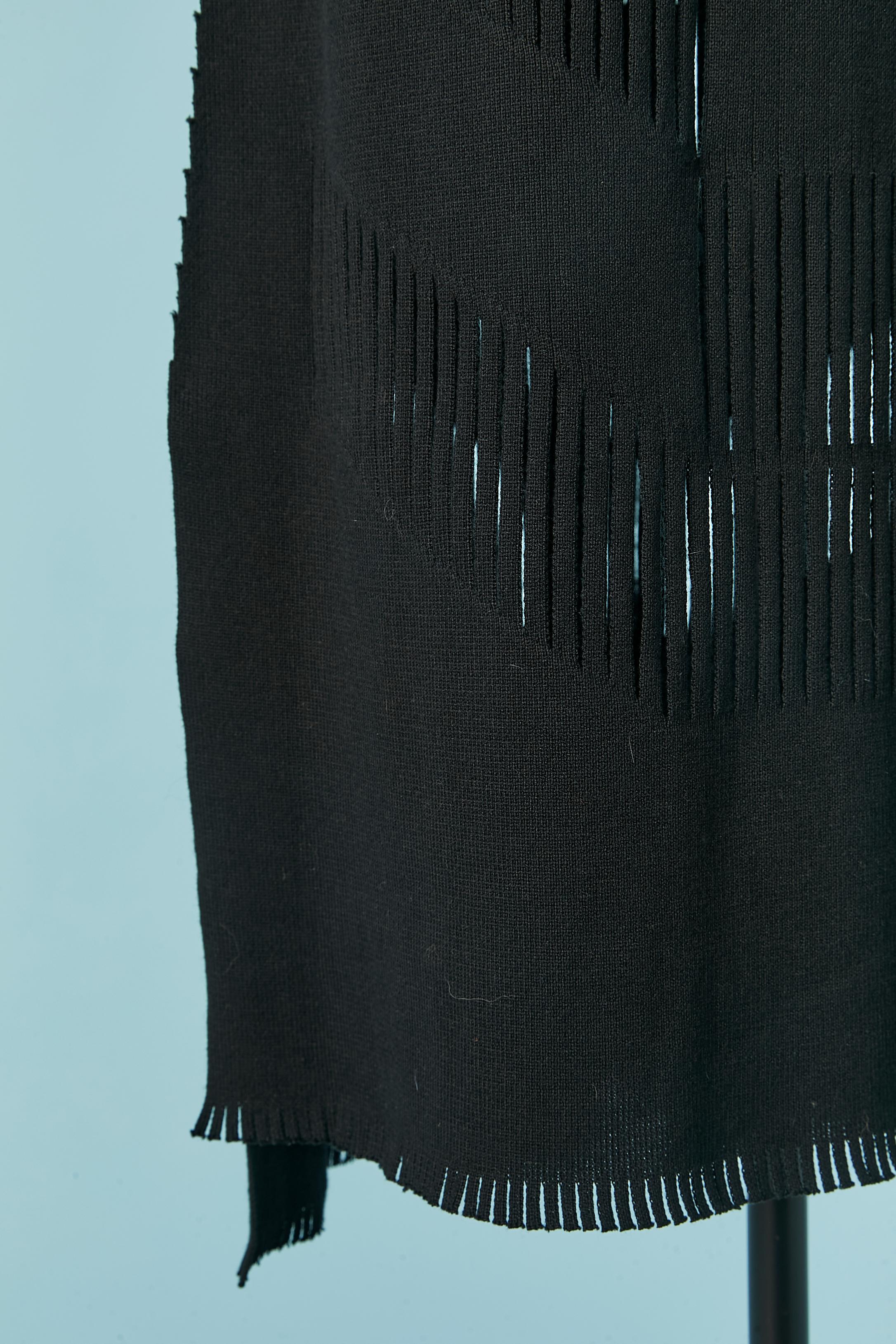 Abito senza maniche in jersey nero trasparente ISSEY MIYAKE In condizioni ottime in vendita a Saint-Ouen-Sur-Seine, FR