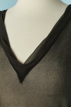 Black see-through stretch tulle JEAN-PAUL GAULTIER Maille