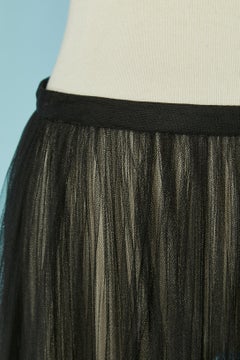 Black see-through tulle petticoat style skirt CHRISTIAN DIOR