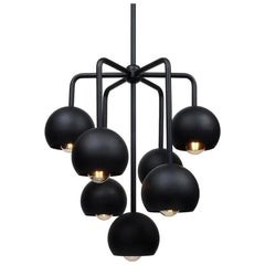Lámpara Colgante Burbuja Septetable Negra