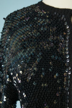 Black sequin cardigan