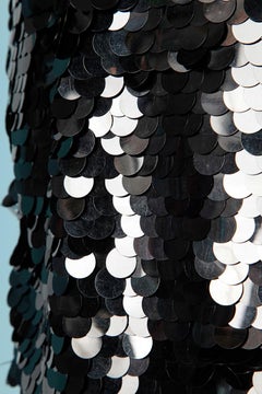 Black sequin cocktail dress Black Tie by Oleg Cassini