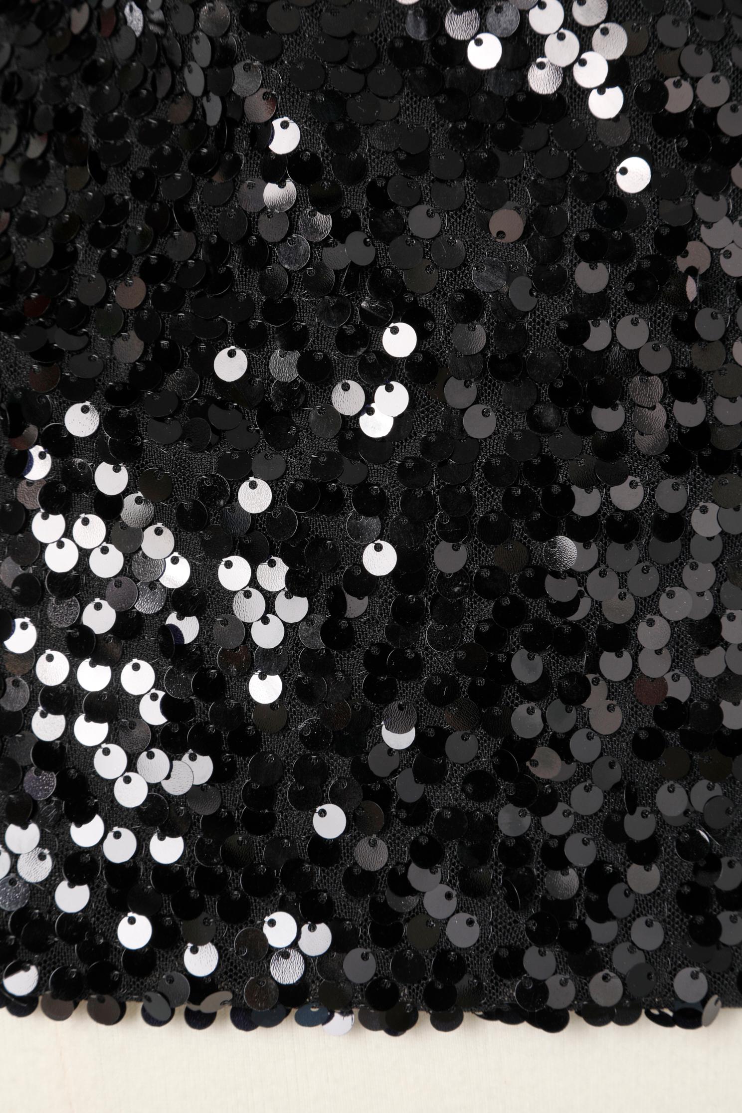 Noir Débardeur noir à paillettes HANITA en vente
