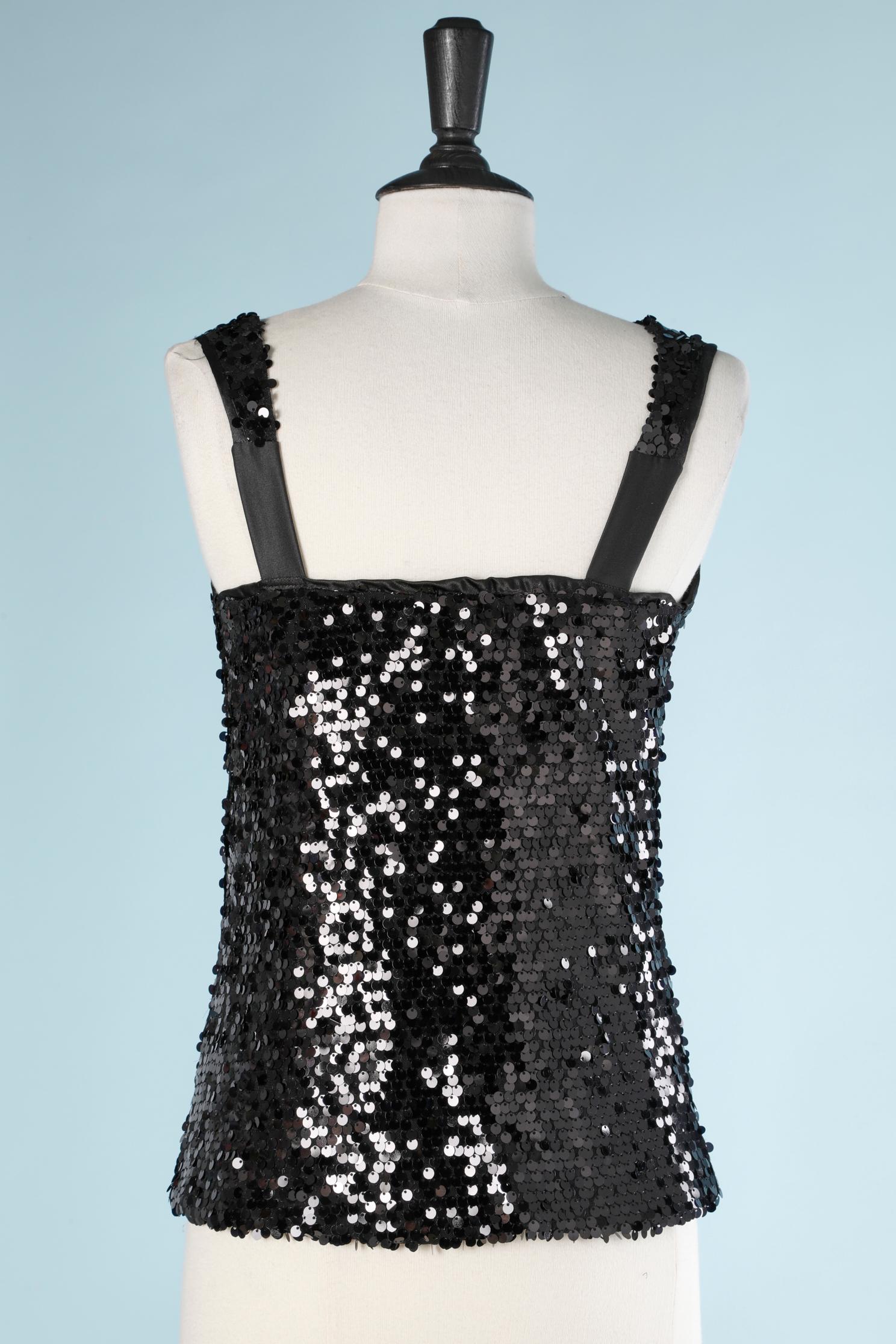 Débardeur noir à paillettes HANITA Pour femmes en vente
