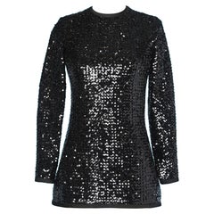 Haut noir à sequins Yves Saint Laurent Couture ( numéroté)