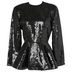 Vintage Black sequins 80's top