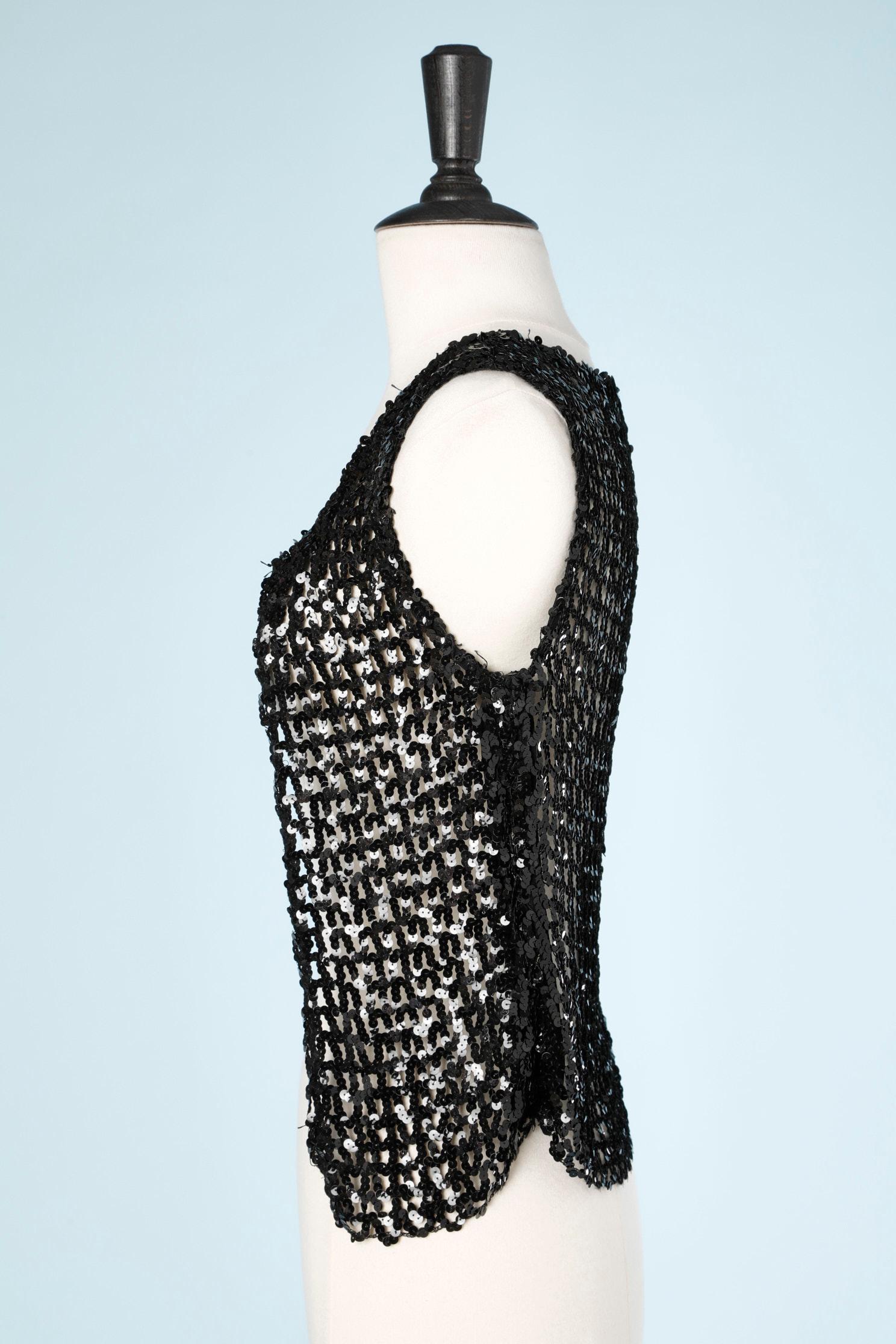 Women's Black sequins vest Dolce & Gabbana 