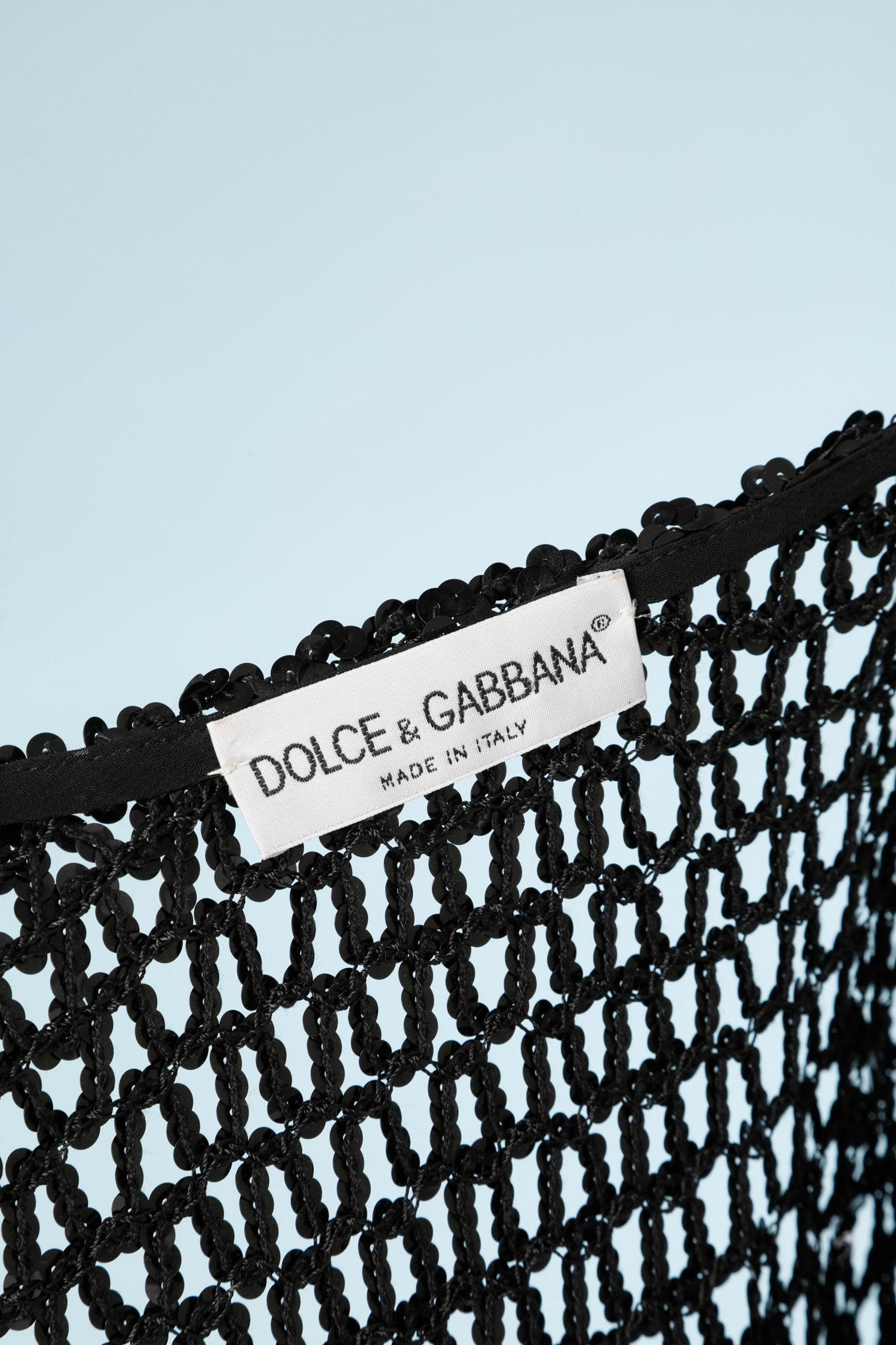 Black sequins vest Dolce & Gabbana  2