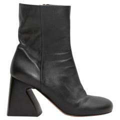 Sergio Rossi - Bottines à talons carrés noires, taille 39