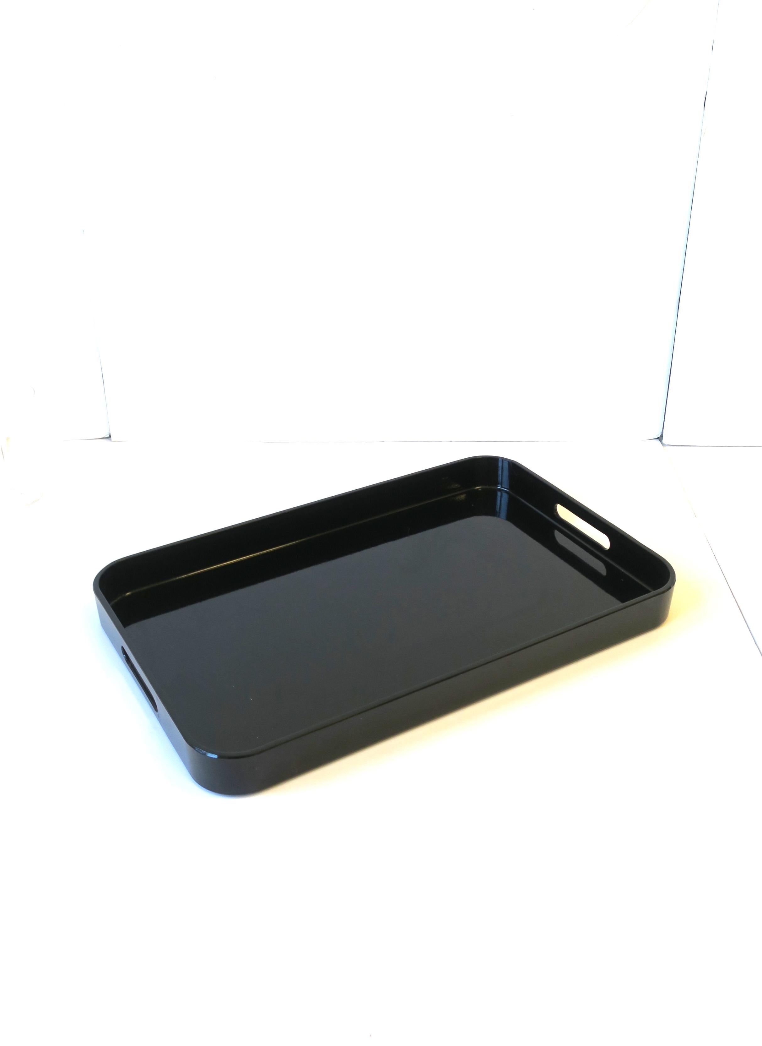 Black Serving Tray In Good Condition In New York, NY