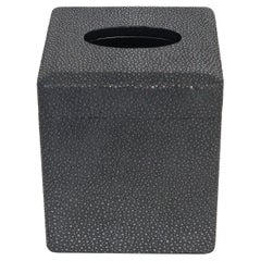 Schwarzer schwarzer Shagreen Tissue-Kasten - LAST 1 im STOCK