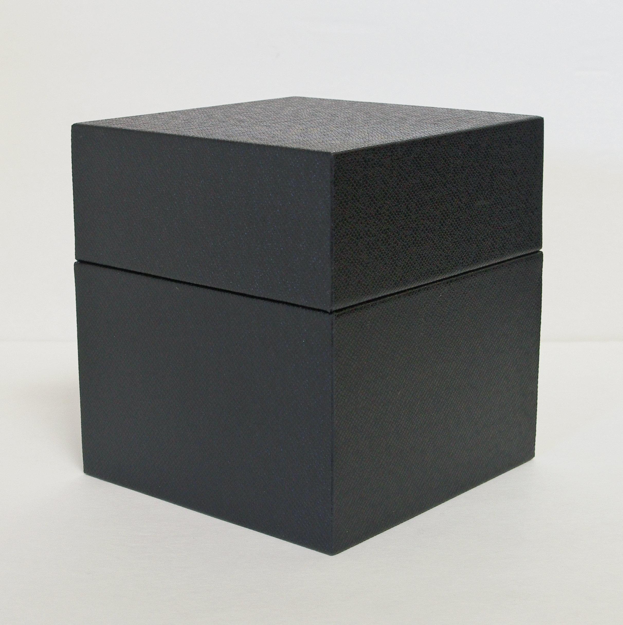 Black Shagreen Tissue Box In Excellent Condition For Sale In Los Angeles, CA