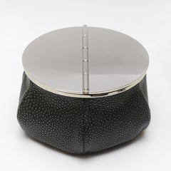 Black Sharkskin 4 Cigars Yachting Ashtray