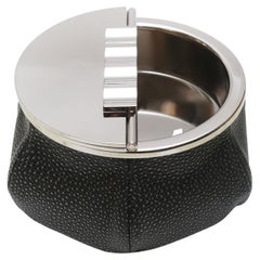 Black Sharkskin 4 Cigars Yachting Ashtray