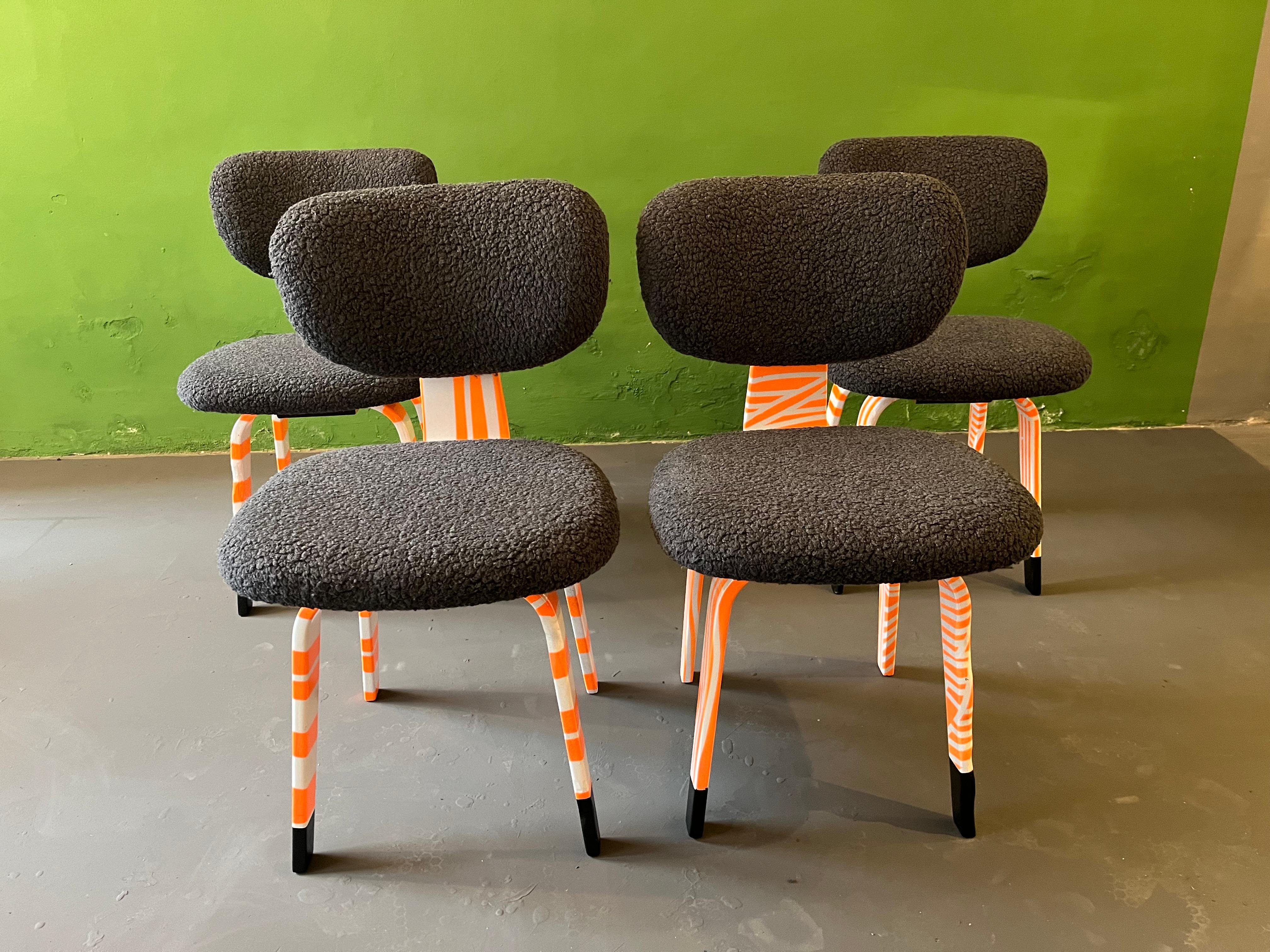 Four Black Sheep Dining Chairs by Markus Friedrich Staab 7