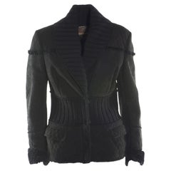 Roberto Cavalli Black sheepskin jacket size 42