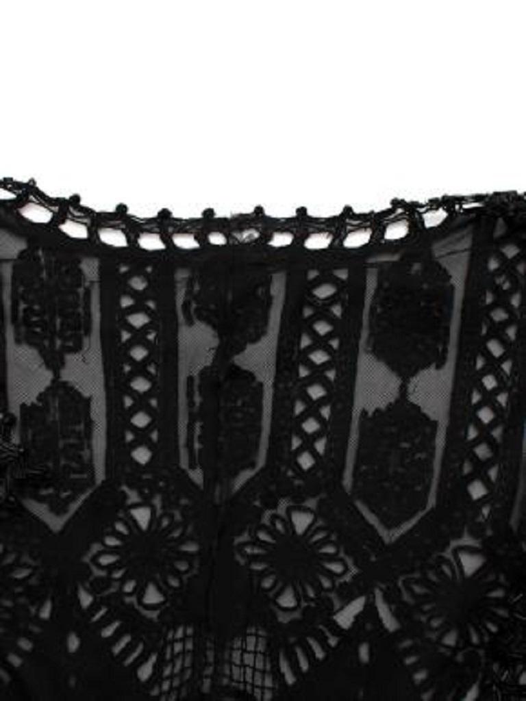 Black Sheer Embellished Sequin Cropped Jacket For Sale at 1stDibs ...