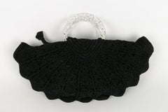 Black Shell-Shaped Vintage Bag