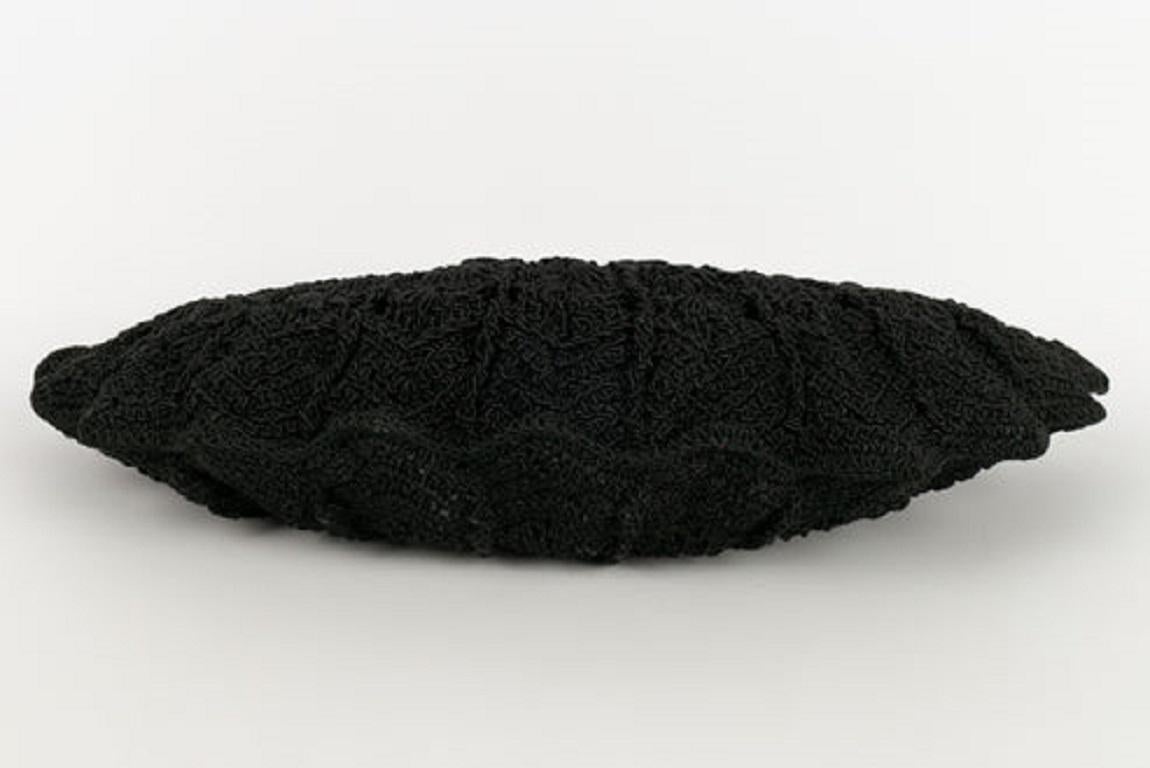 Schwarze Vintage-Tasche in Muschelform im Zustand „Gut“ im Angebot in SAINT-OUEN-SUR-SEINE, FR