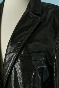 Traje pantalón negro brillante ALBERTA FERRETTI