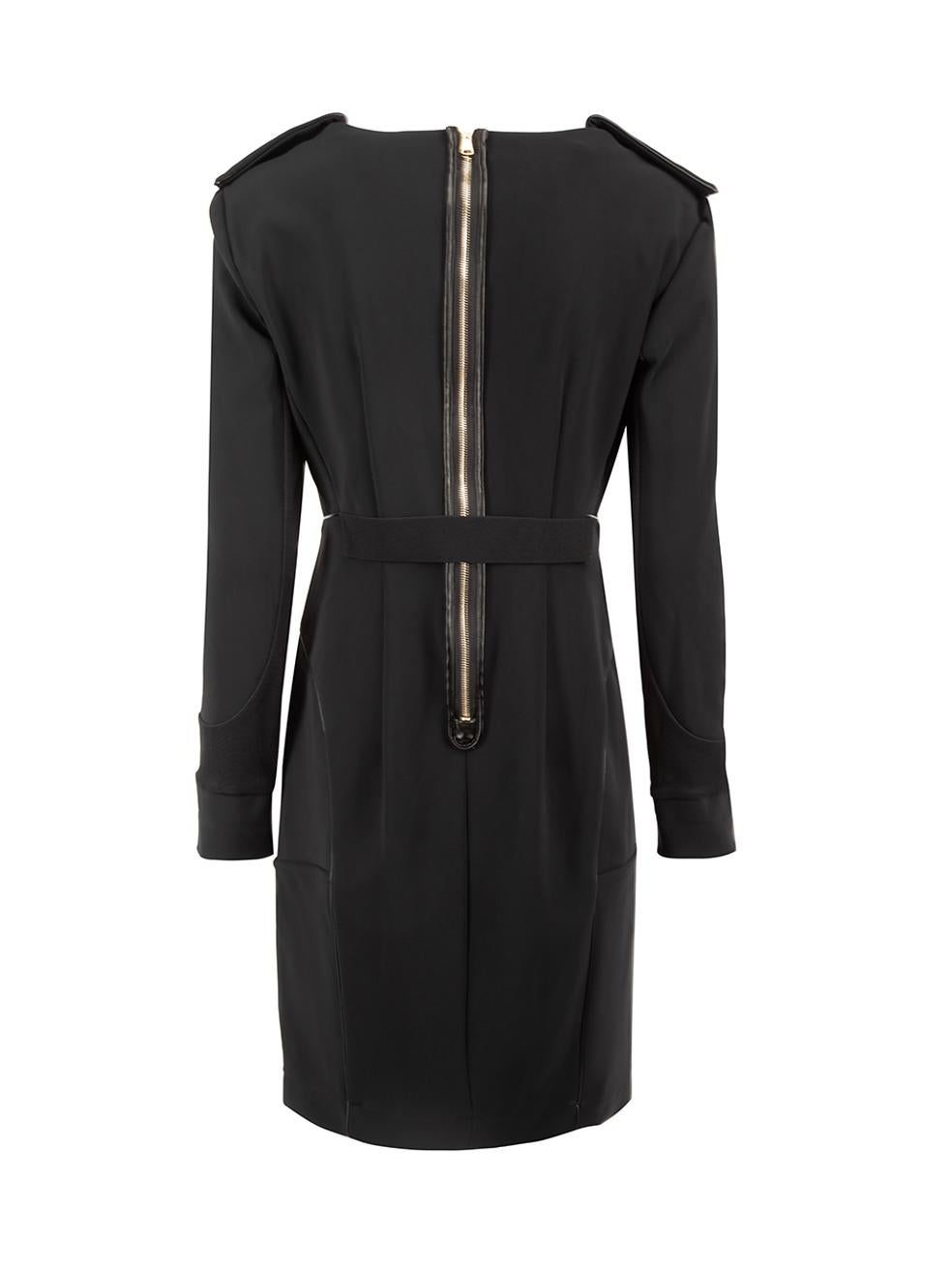 Sportmax - Mini robe noire à épaules dénudées et à empiècements, taille L Bon état - En vente à London, GB