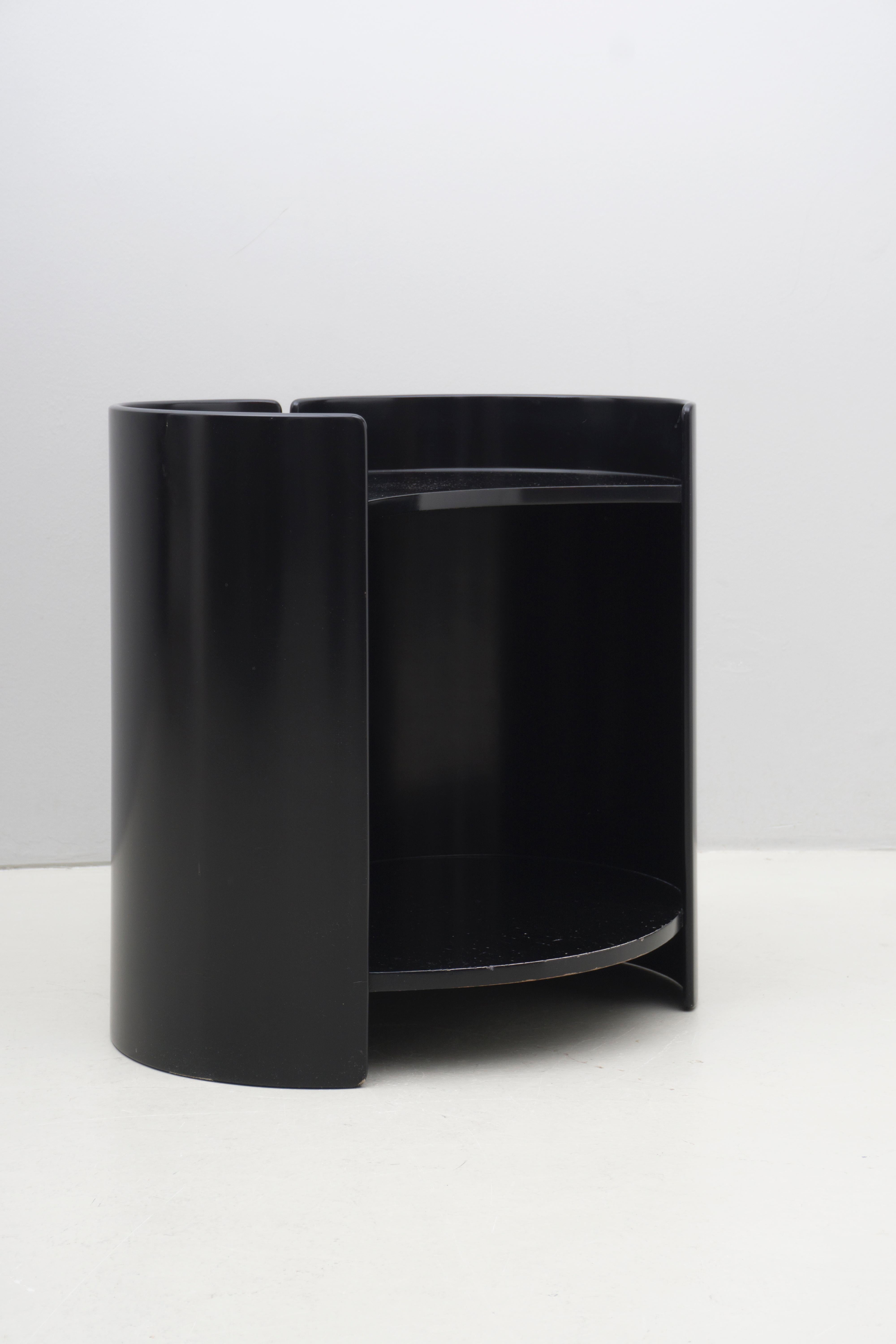 Mid-Century Modern Black Side Table by Kazuhide Takahama, 1961