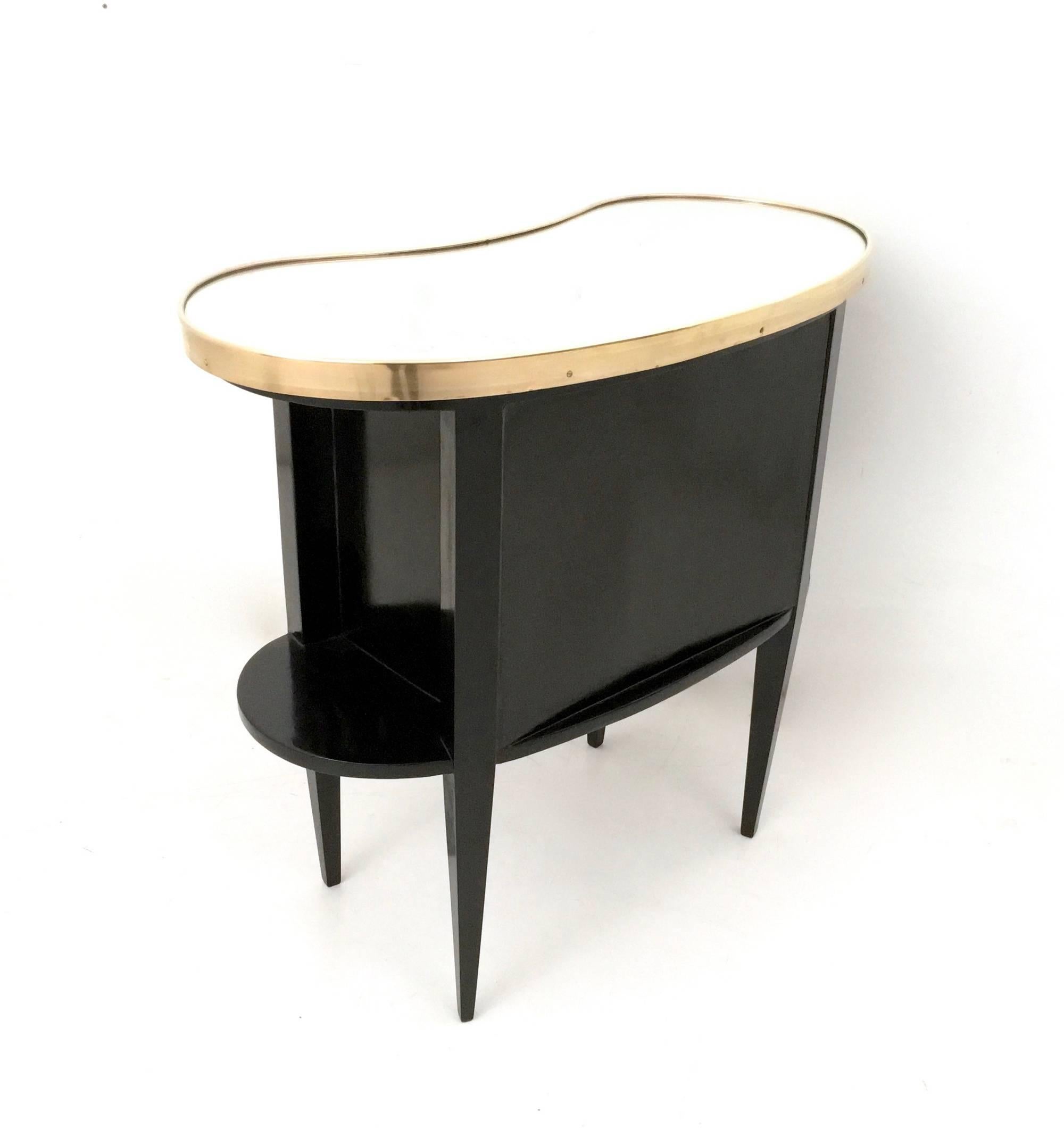 black table with drawers