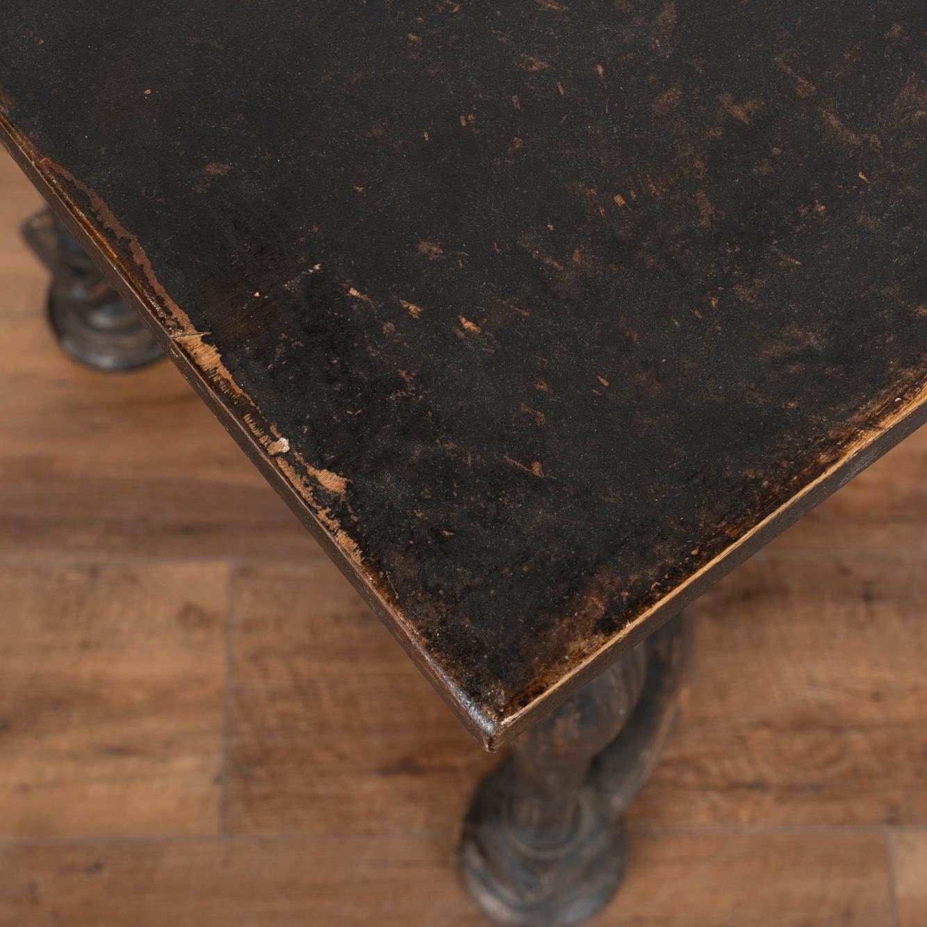 Black Side Table With Single Drawer, Sweden circa 1820 1