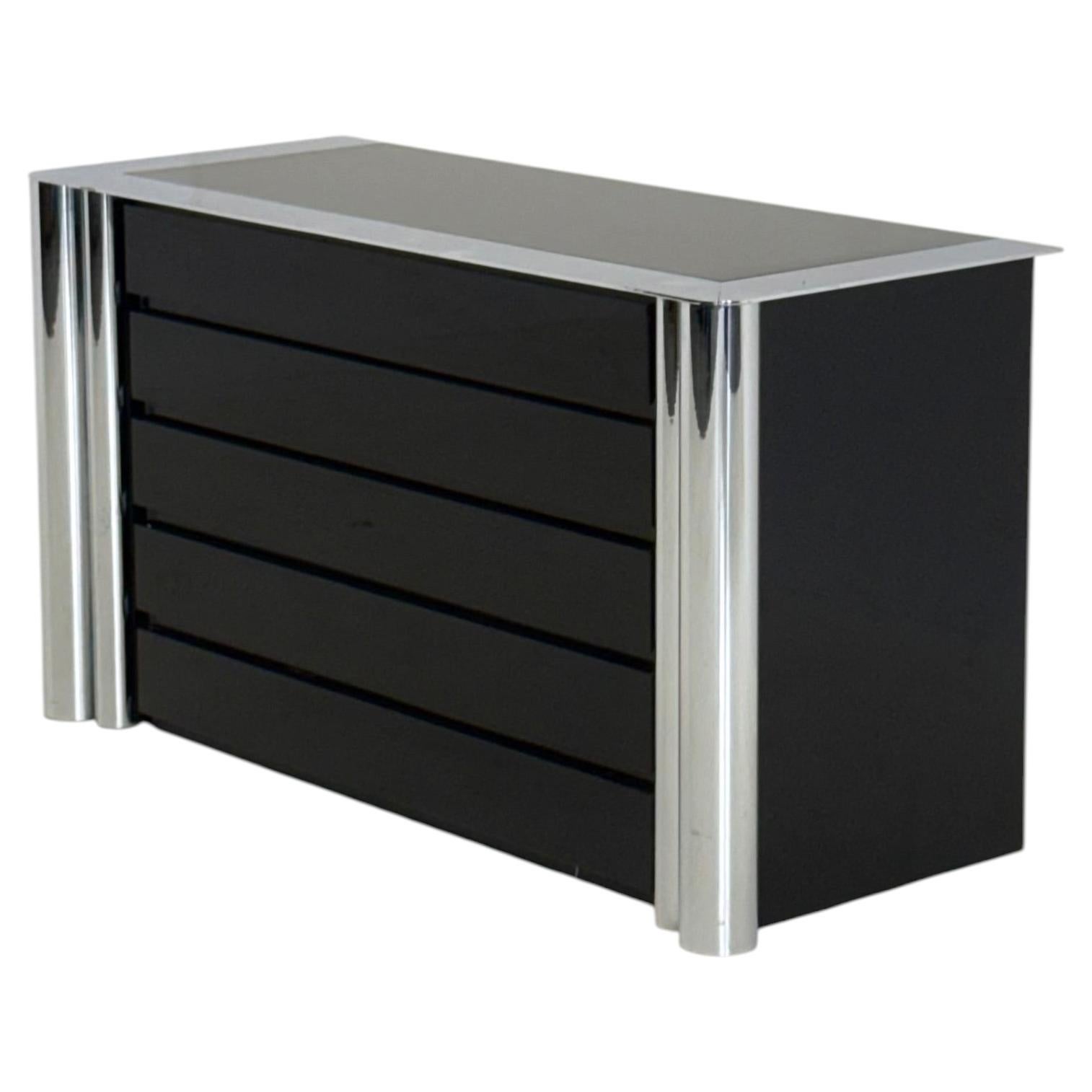 Schwarzes Sideboard von Antonello Mosca für Cinova im Angebot
