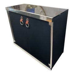 Black Sideboard by Guido Faleschini for Hermès Italy, 1970