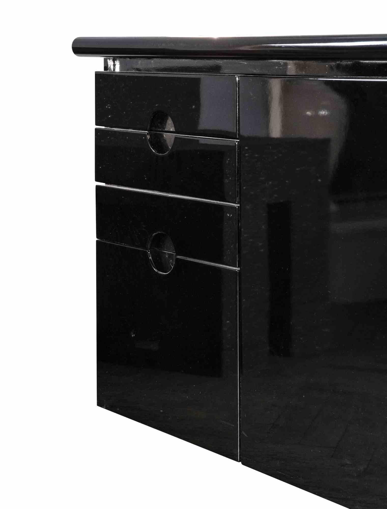 Black Sideboard by Luigi Caccia Dominioni for Azucena - Italy 1960s In Good Condition In Roma, IT