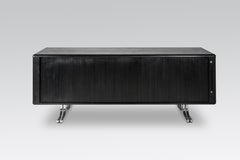 Schwarzes Sideboard von Sitag Swissform:: 1970er Jahre
