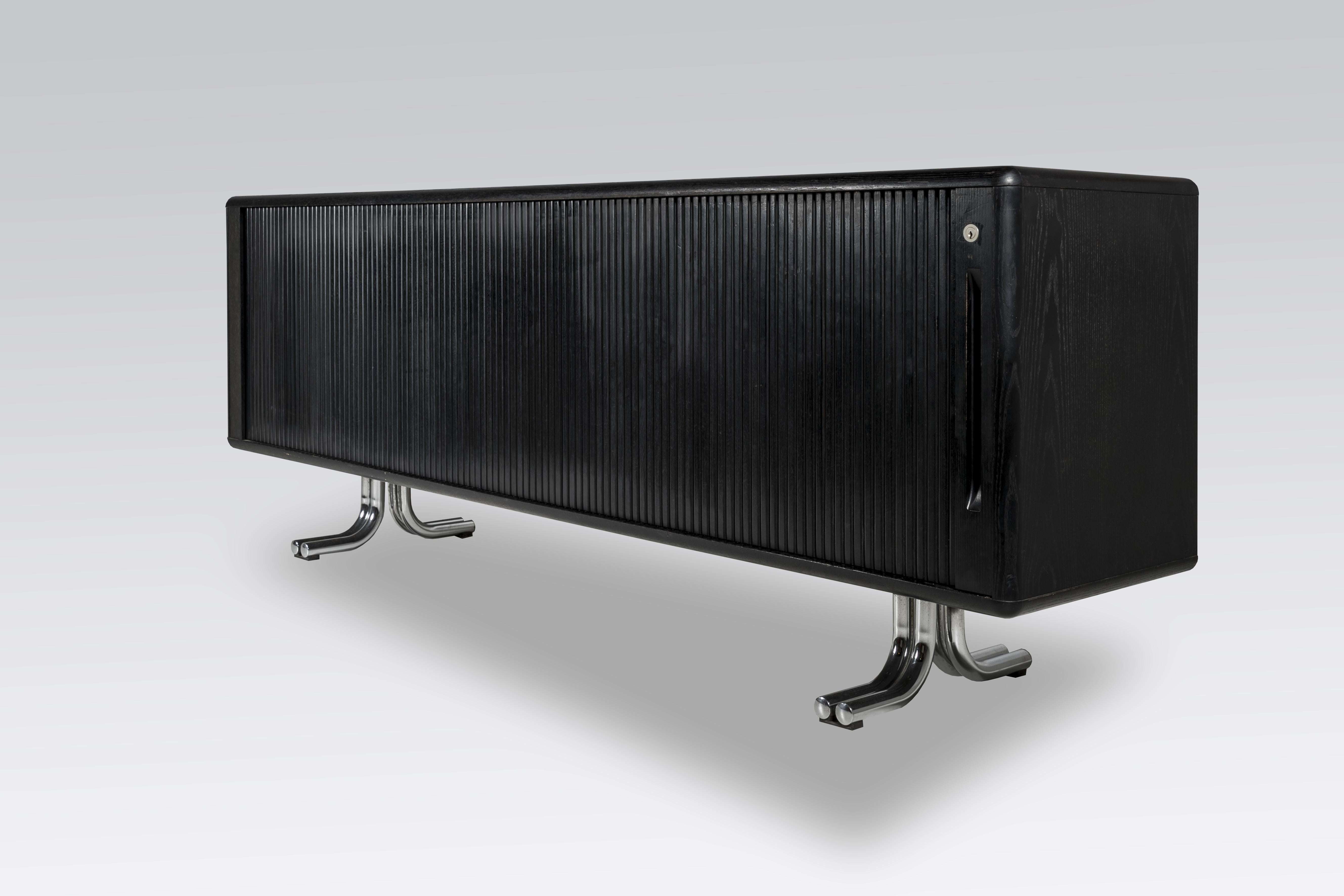 Mid-Century Modern Black Sideboard by Sitag Swissform, 1970s